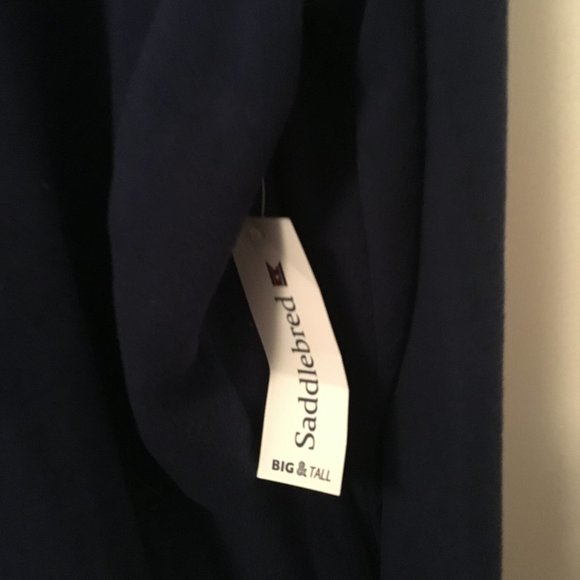 SADDLEBRED BIG AND TALL NAVY SHIRT NEW - Picture 5 of 5